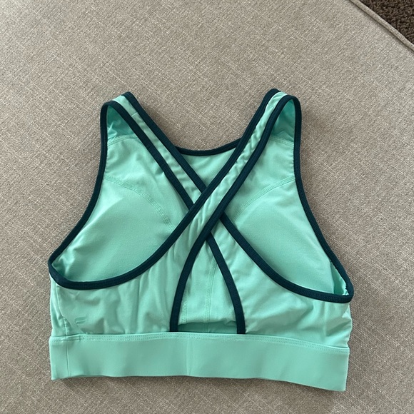 Fabletics Ella High Impact Teal Sports Bra - Size M - Picture 3 of 5